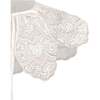 Floral Embroidered Stole, White - Scarves - 3