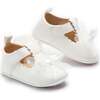 Amaris Bow Baby Shoes, White - Booties - 1 - thumbnail