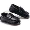Loafer Baby Shoes, Black - Loafers - 1 - thumbnail