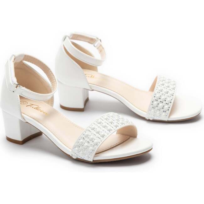 Callista Pearl Sandals, White - Sandals - 3
