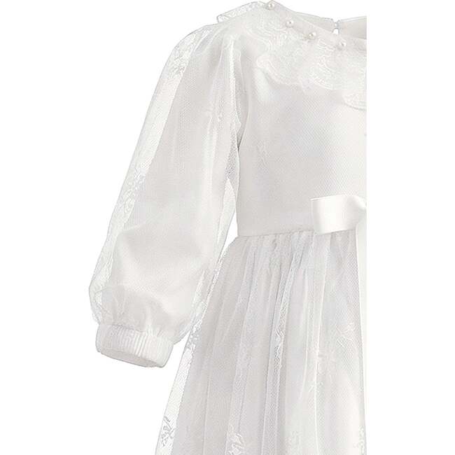 Lace Sorellia Dress, White - Dresses - 4