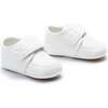 Velcro Baby Shoes, White - Booties - 3