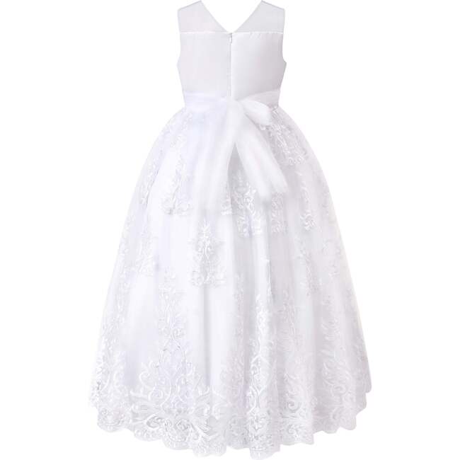 Auresta Lace Sleeveless Dress, White - Dresses - 3