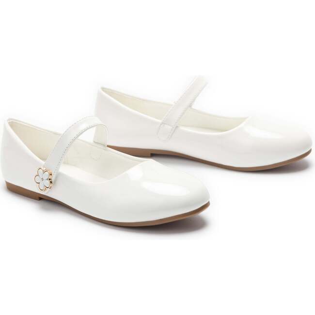 Amara Mary Jane Shoes, White - Flats - 3