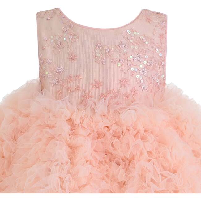Beatrice Ruffled Tulle Dress, Pink - Dresses - 3