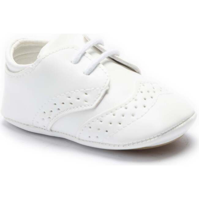 Brogue Baby Shoes, White