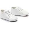 Lace-Up Baby Shoes, White - Booties - 3