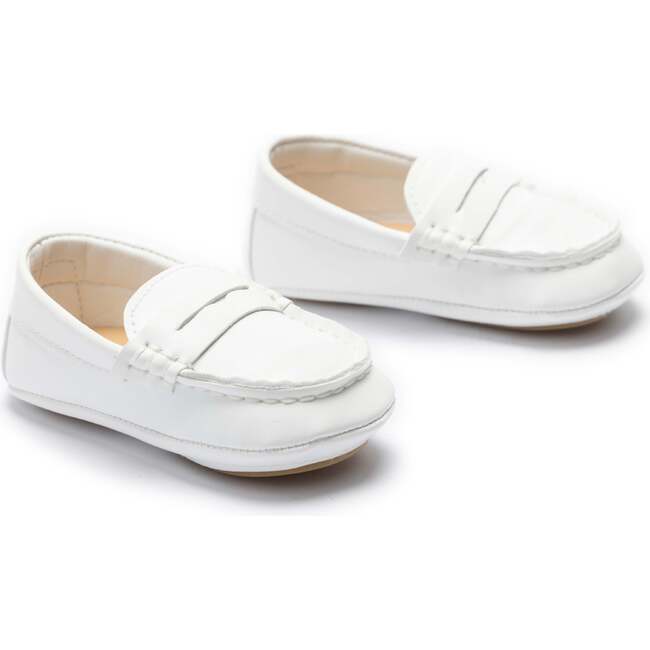 Loafer Dress Shoes, White - Loafers - 3