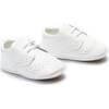 Brogue Baby Shoes, White - Booties - 3