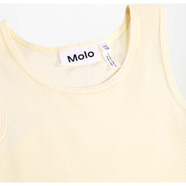 Dress with Macaron Print, Yellow - Dresses - 3