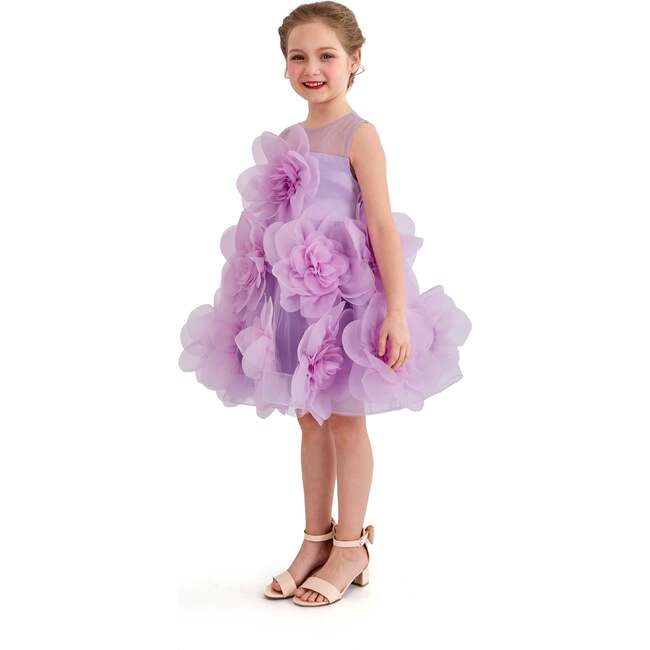 Briellea Embellished Sleeveless Dress, Purple - Dresses - 6