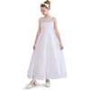 Auresta Lace Sleeveless Dress, White - Dresses - 5