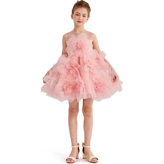 Briellea Embellished Sleeveless Dress, Rose - Dresses - 6