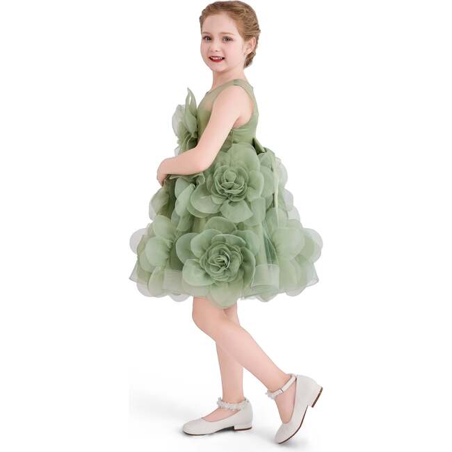 Briellea Embellished Sleeveless Dress, Green - Dresses - 6