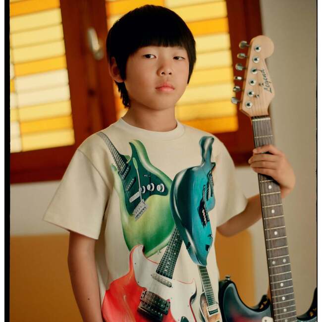 Riley T-Shirt, Beige - T-Shirts - 4