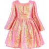 Iridescent Sequin Dress, Pink - Dresses - 3