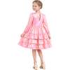 Metallic Ruffle Party Dress, Pink - Dresses - 4 - thumbnail