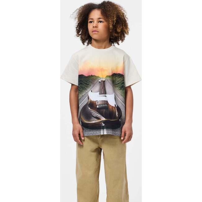 Ivory Riley T-shirt, Beige - T-Shirts - 4