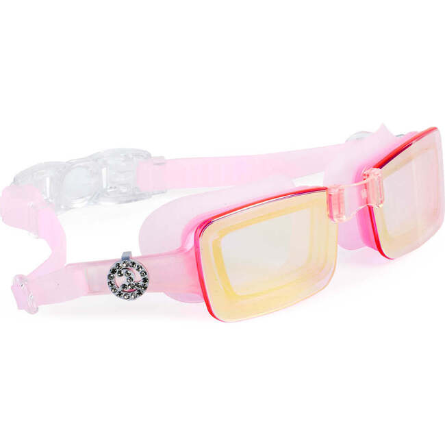 Blushing Vivacity Swim Goggles, Blush Pink And Yellow