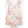 Rose Dreams Ruffled Strap Bubble Romper Blue - Rompers - 1 - thumbnail
