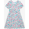 Retro Daisy Twirl Dress Blue - Dresses - 1 - thumbnail