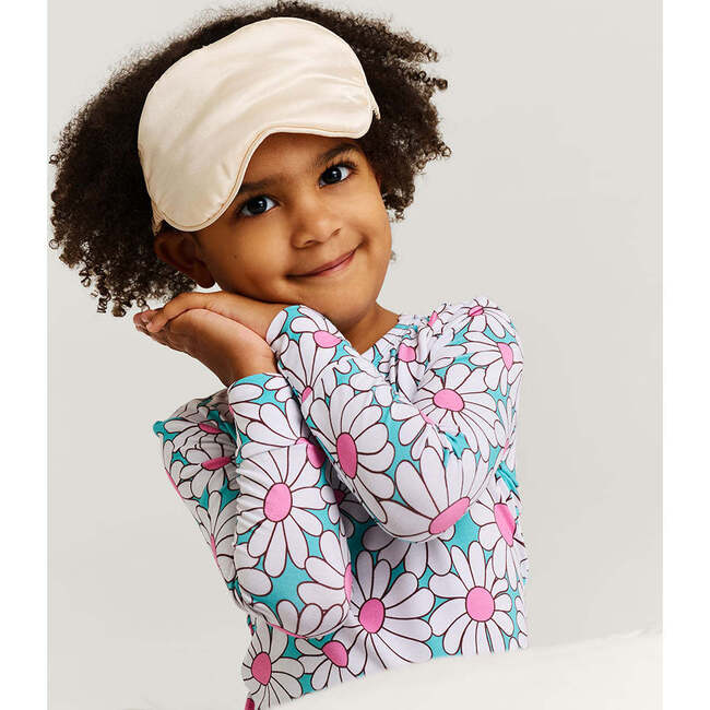 Retro Daisy Classic Pajama Set Blue