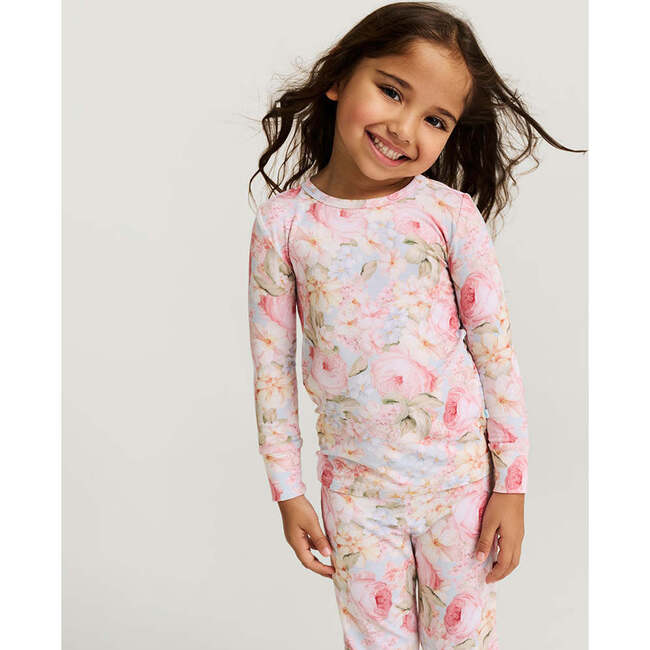 Rose Dreams Classic Pajama Set Blue - Pajamas - 3