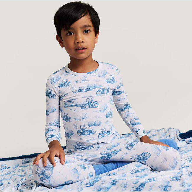 Hudson Classic Pajama Set Blue - Pajamas - 3