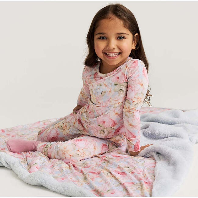 Rose Dreams Classic Pajama Set Blue - Pajamas - 4