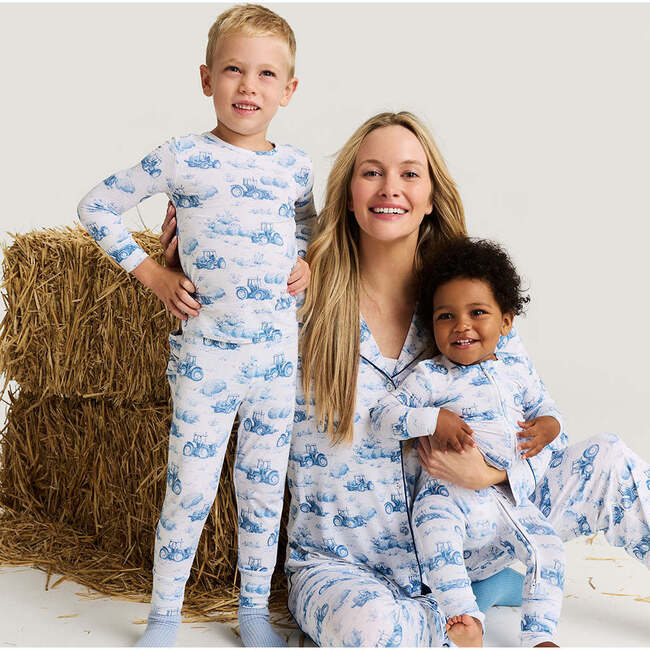 Hudson Classic Pajama Set Blue - Pajamas - 4