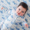 Hudson Footie Zippered One Piece Blue - Footie Pajamas - 4 - thumbnail