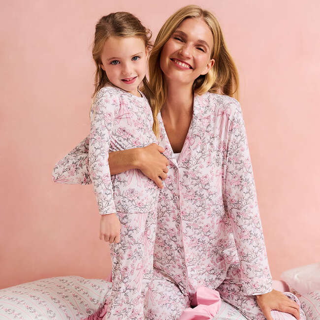 Irene Classic Pajama Set Pink - Pajamas - 5
