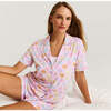 Shelly Pink Women's Luxe Pajama Short Set Pink - Pajamas - 1 - thumbnail