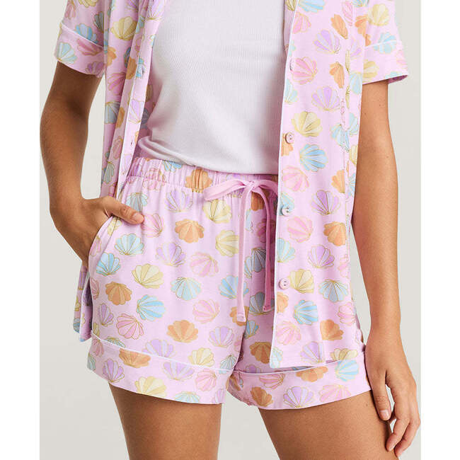 Shelly Pink Women's Luxe Pajama Short Set Pink