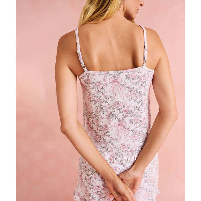 Irene Women's Ruffled Cami Short Set Pink