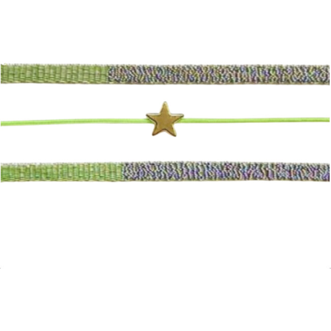 Stephanie Star Friendship Bracelet Bundle, Green