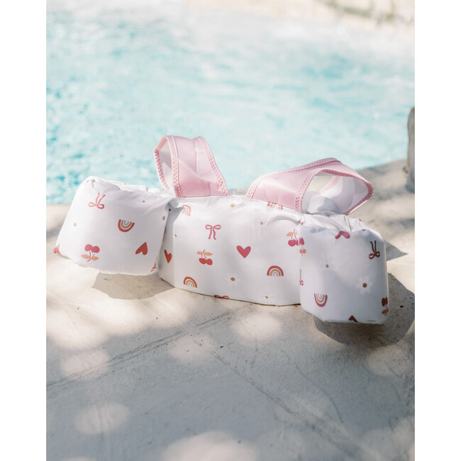 Little Swimmer Floatie - Toddler & Kids Swim Vest Floaties, Bows & Bloom - Pool Floats - 3