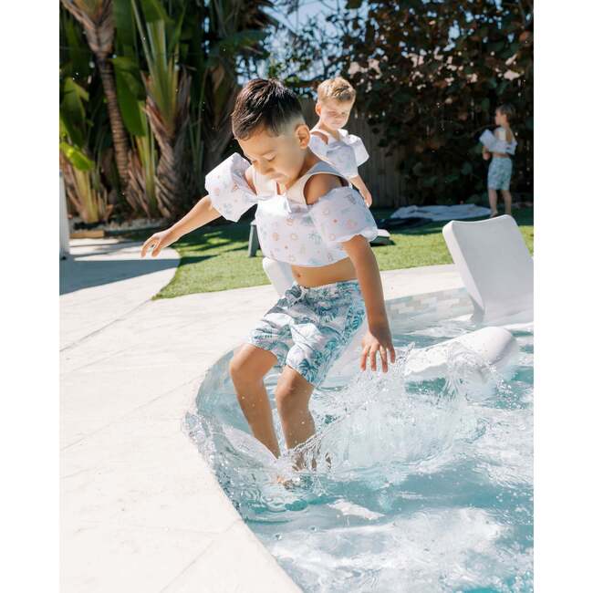 Little Swimmer Floatie - Toddler & Kids Swim Vest Floaties, Surf Paradise