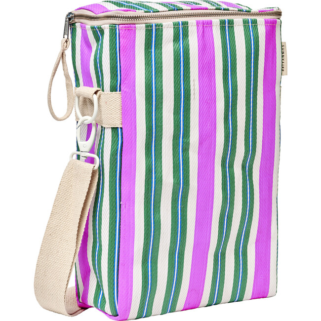 Recycled Nylon: Drinks Cooler Bag - Seagrass Green