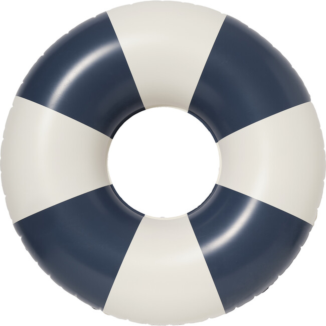 Tube Pool Ring: Navy Stripe