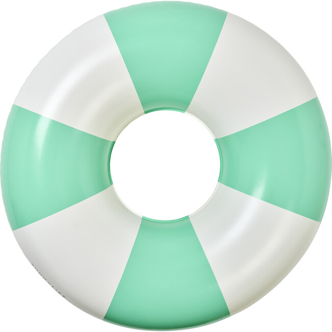 Tube Pool Ring: Zest - Neon Green Stripe