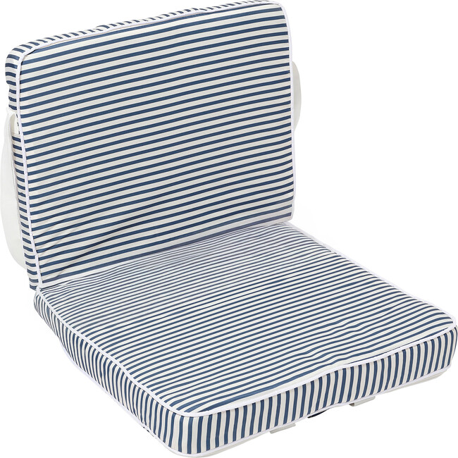 Take Anywhere Folding Chair, Resort Stripe Navy Blue