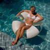 Tube Pool Ring: Glitter Cotton Candy Stripe - Pool Floats - 2 - thumbnail