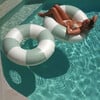 Tube Pool Ring: The Vacay Soft Olive Stripe - Pool Floats - 3 - thumbnail