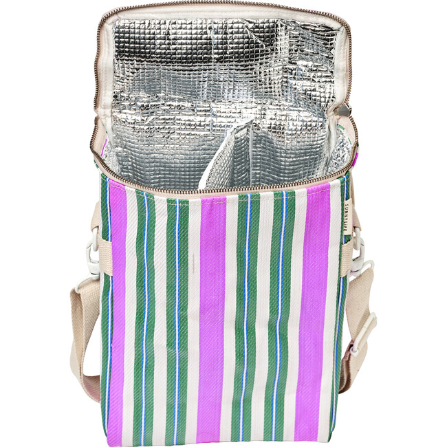 Recycled Nylon: Drinks Cooler Bag - Seagrass Green