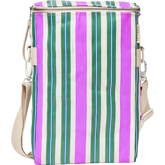 Recycled Nylon: Drinks Cooler Bag - Seagrass Green - Bags - 4