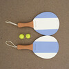Vintage Beach Paddles: La Mer Med Blue - Outdoor Games - 4