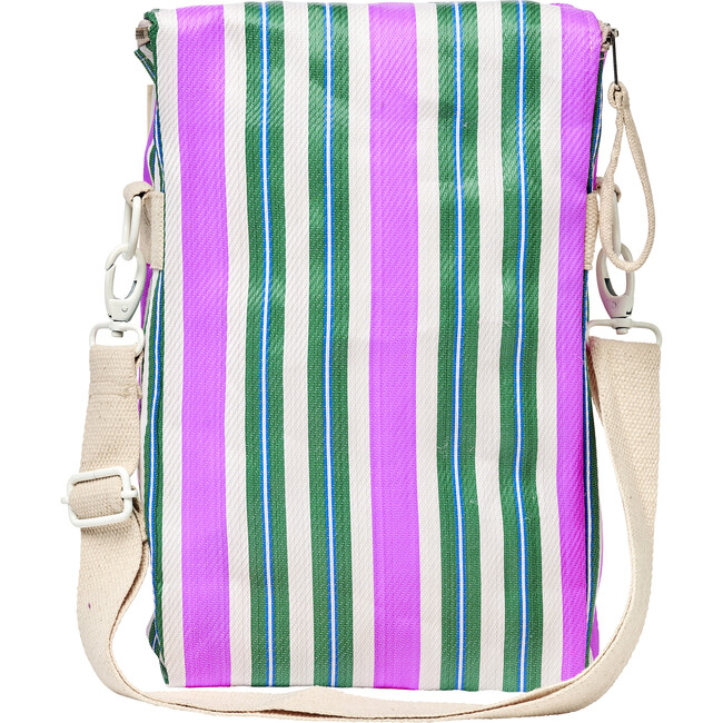 Recycled Nylon: Drinks Cooler Bag - Seagrass Green - Bags - 5