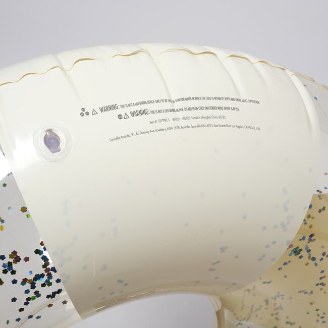 Tube Pool Ring: Glitter Cotton Candy Stripe - Pool Floats - 5