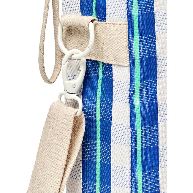 Recycled Nylon: Drinks Cooler Bag - La Mer Blue Neon - Bags - 6